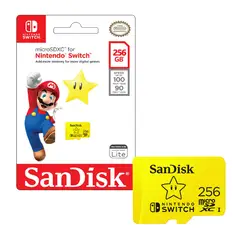 SANDISK - TARJETA DE MEMORIA MICRO SD NINTENDO SWITCH 256GB
