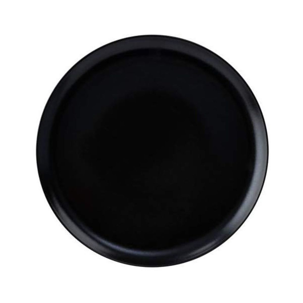 CORONA - Plato coupe de porcelana 28 cm negro Pluto