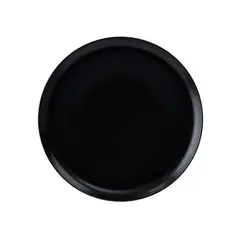 CORONA - Plato coupe de porcelana 28 cm negro Pluto