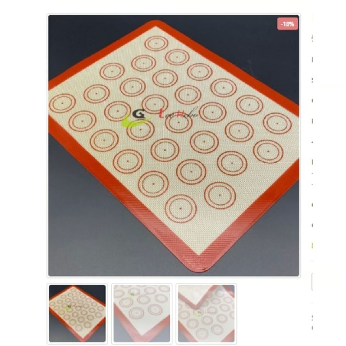 GENERICO - Molde Para Macarrons 30 Circulos Silicona Reposteria