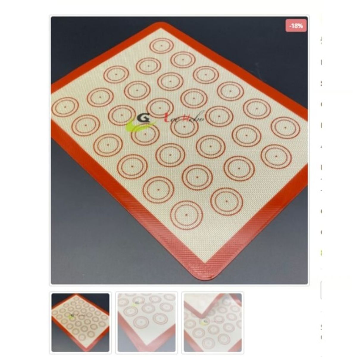 GENERICO - Molde Para Macarrons 30 Circulos Silicona Reposteria