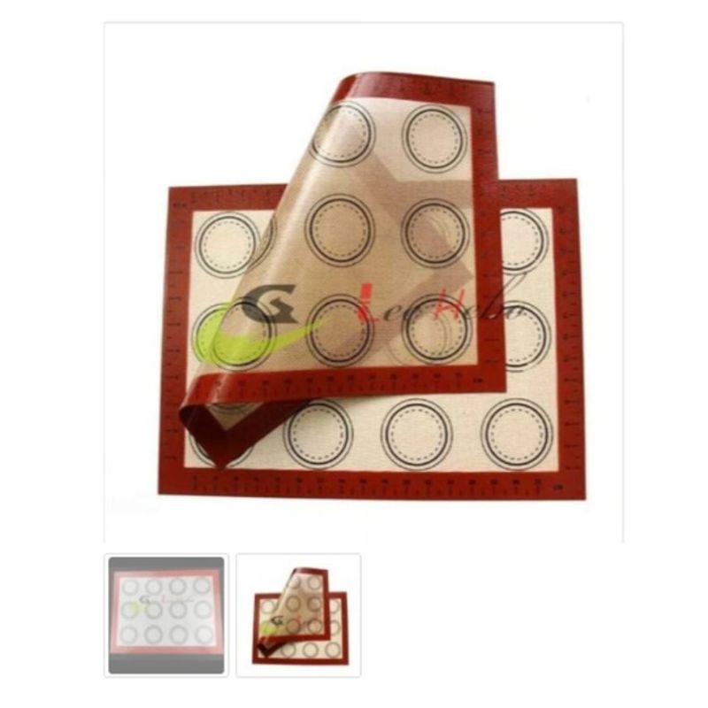 GENERICO - Molde Para Macarrons 12 Circulos Silicona