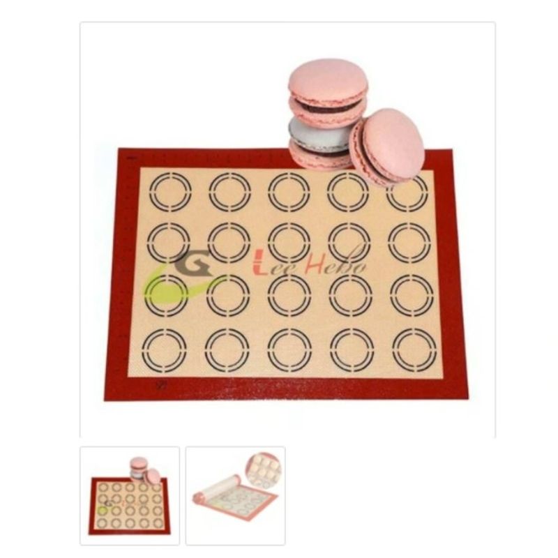 GENERICO - Molde Para Macarrons 20 Circulos Silicona