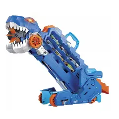 MATTEL - Hot Wheels City Pista De Juguete Súper Remolque De T-rex
