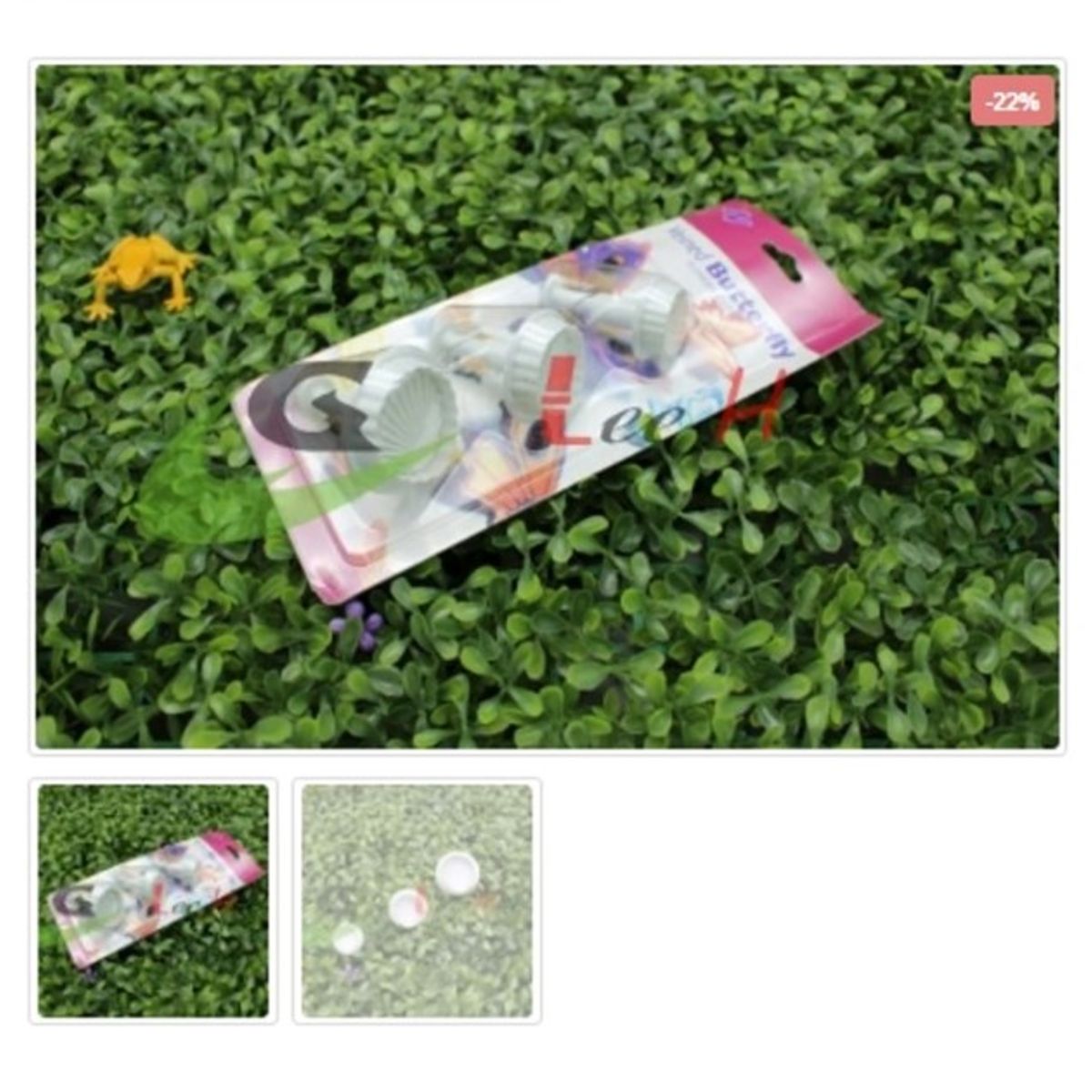 GENERICO - Cortador De Galletas 3 Piezas Plastico Figura Concha De Mar