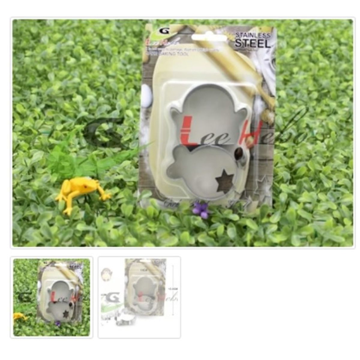 GENERICO - Cortador De Galletas 3 Piezas Metal Figura Pinguino