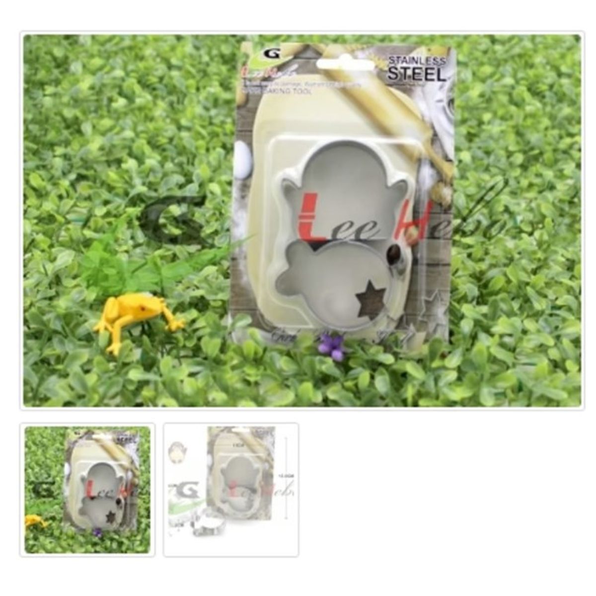 GENERICO - Cortador De Galletas 3 Piezas Metal Figura Pinguino