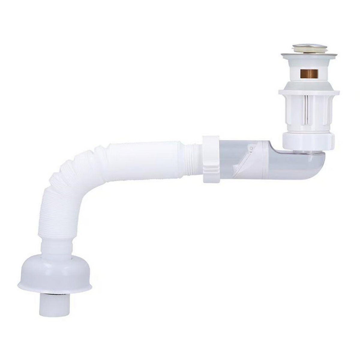 STRETTO - Desague + Sifon Corrugado Lavamanos Antirretorno Lavabo