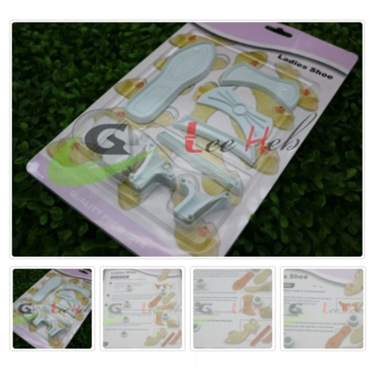 GENERICO - Cortador De Galletas 9 Piezas Plastico Figura Zapatos