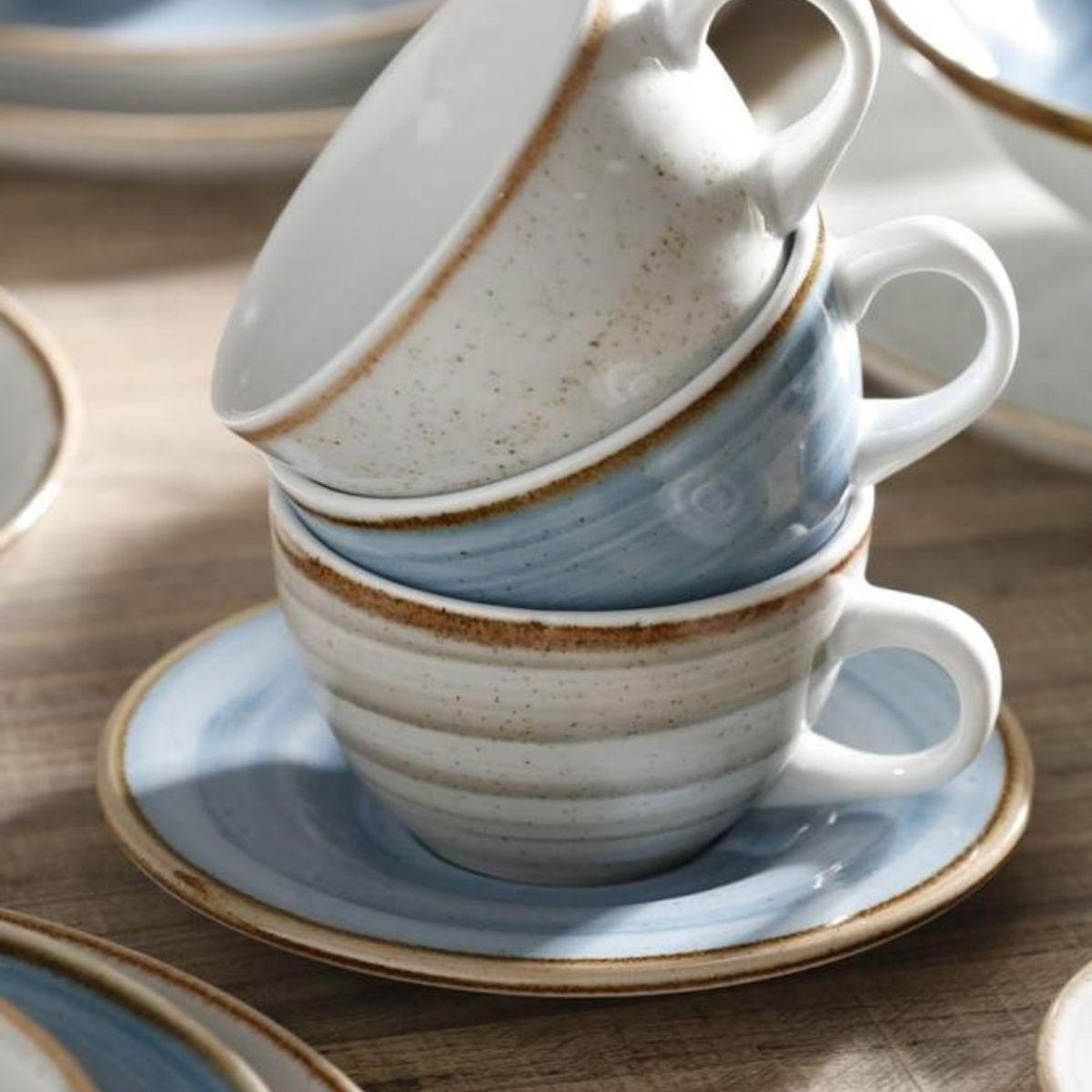 CORONA - Taza de té de porcelana 260 cc azulmar Artisan