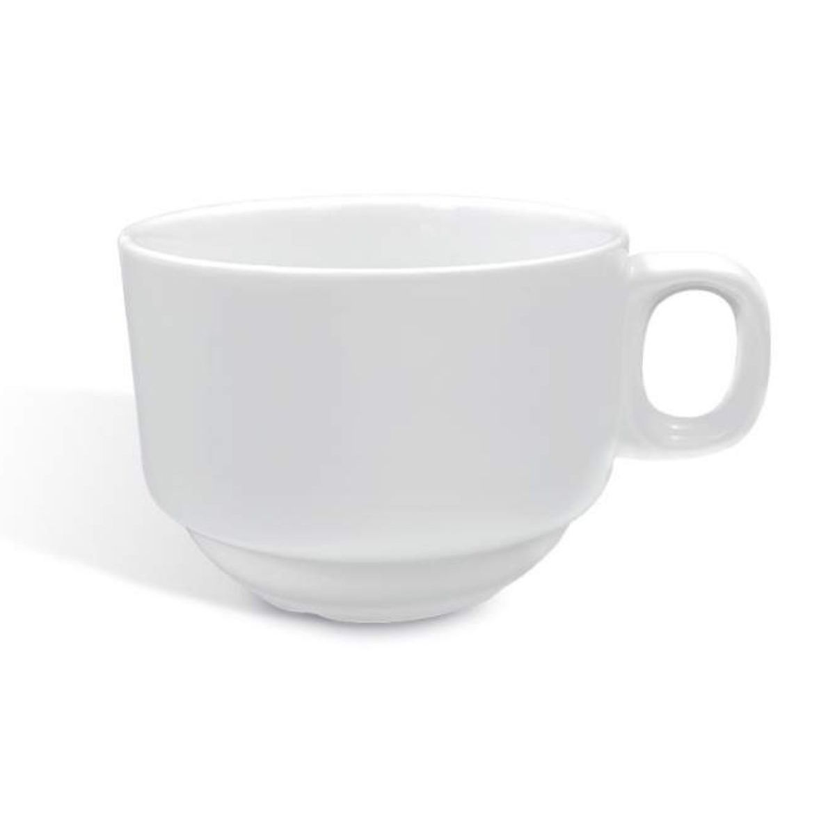 OEM - Taza té apilable de porcelana 200 cc blanco wellington