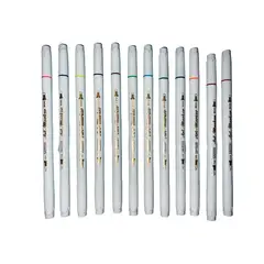 OEM - Set 12 Marcadores Destacadores Doble Punta 12 Colores