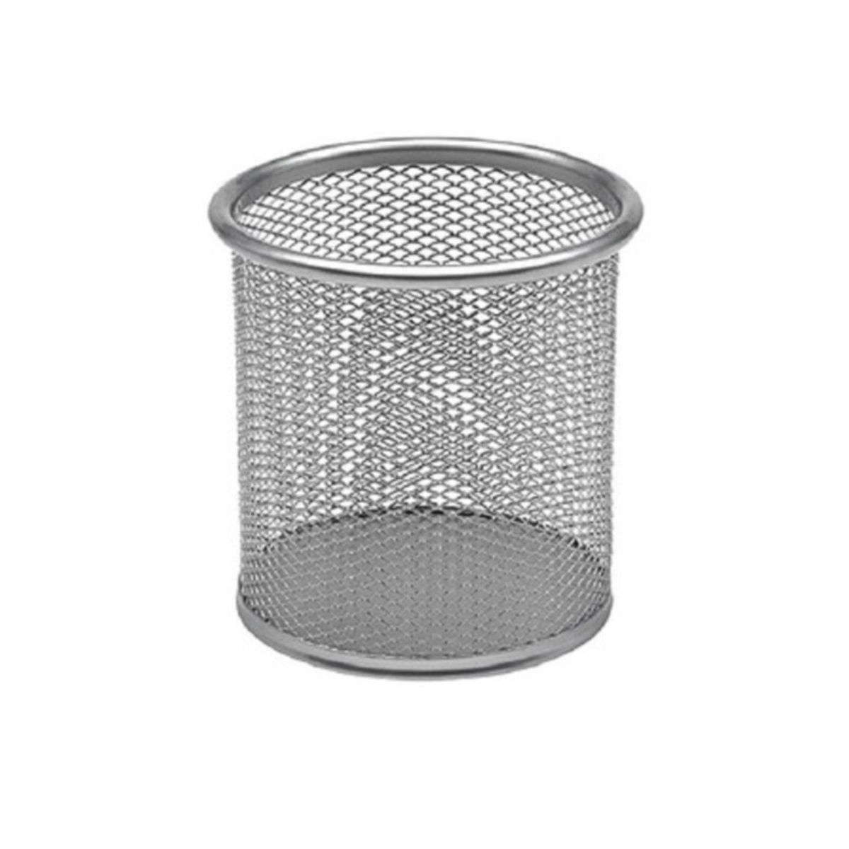 OEM - Porta Lápiz De Rejilla Malla Negra Metálica Oficina