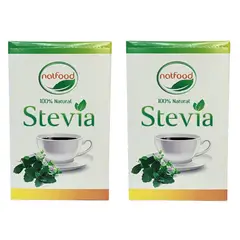 GENERICO - Natfood Pack 2 Stevia Endulzante Natural Sachet 50 Unidades
