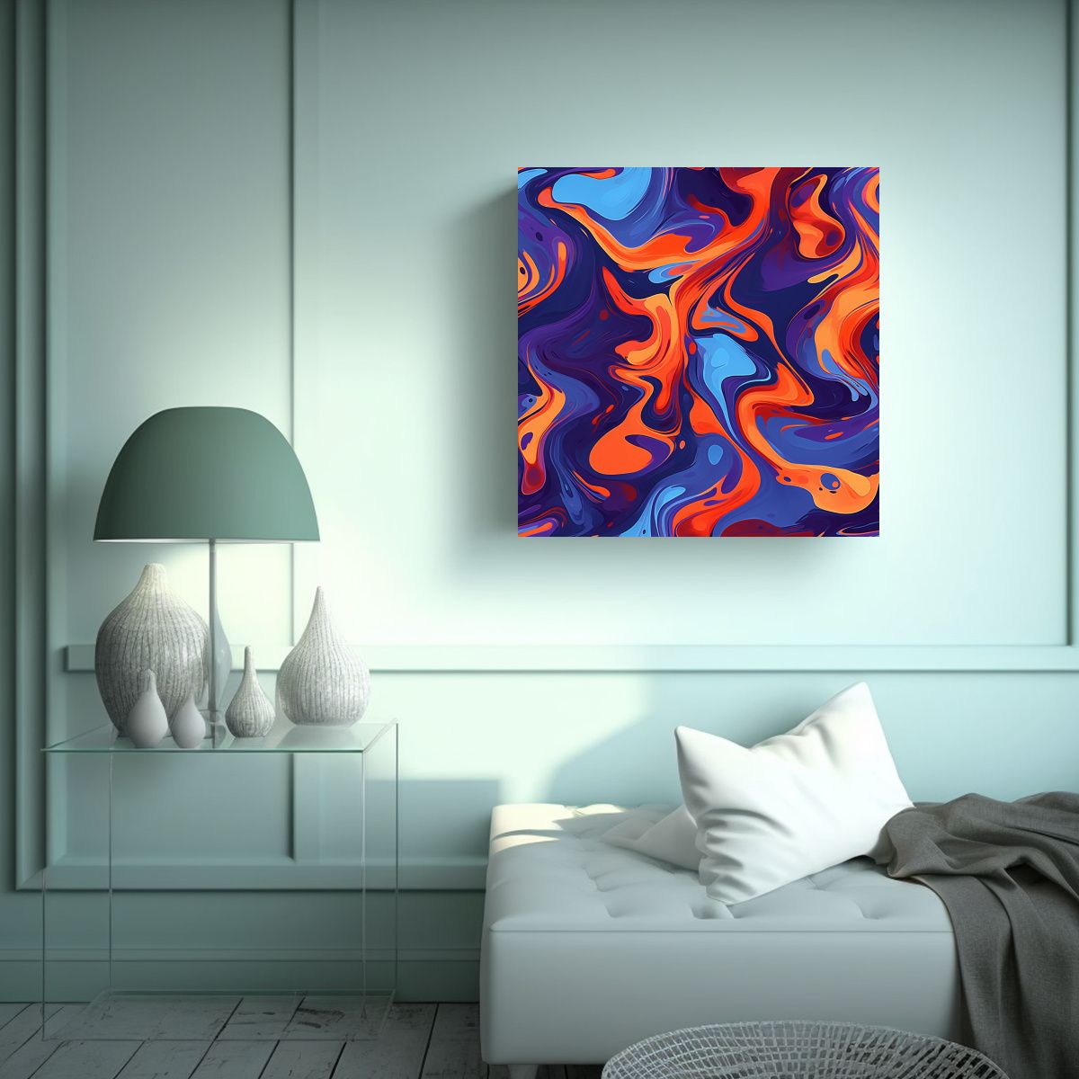 GENERICO - Pinturas Decorativas Actuales En Acuarela Con 70x70 Cm
