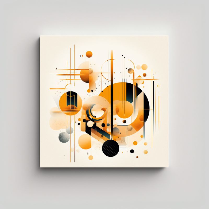 GENERICO - Cuadro Movimiento Exuberantes En Diseño Plano 60x60 Cm