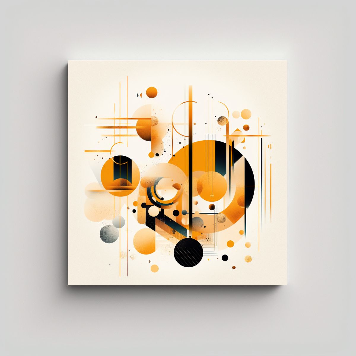 GENERICO - Cuadro Movimiento Exuberantes En Diseño Plano 70x70 Cm