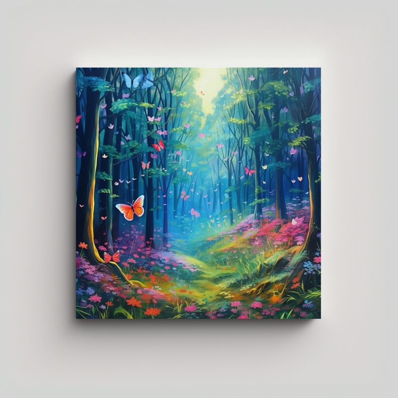 GENERICO - Pinturas Decorativas De Canva Para El Baño: 50x50 Cm