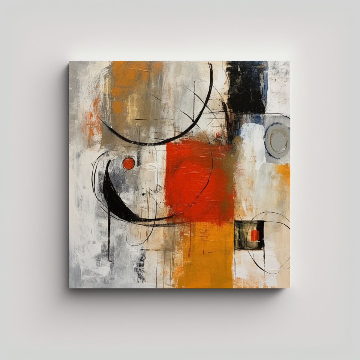 GENERICO - Cuadro Belleza Natural: Composición Abstracta 90x90 Cm