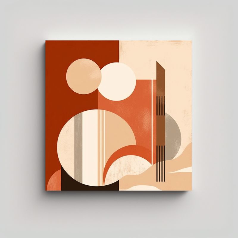 GENERICO - Lienzo Moderno Adorno Estilo Boho Moderno Del 90x90 Cm