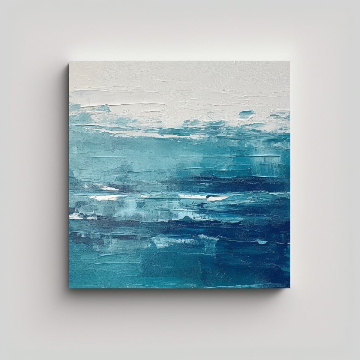 GENERICO - Cuadro Minimalista Movimiento Detalle Pintura 60x60 Cm