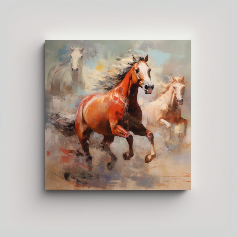 GENERICO - Cuadros De Decoración Con Lienzos De Tela 70x70 Cm