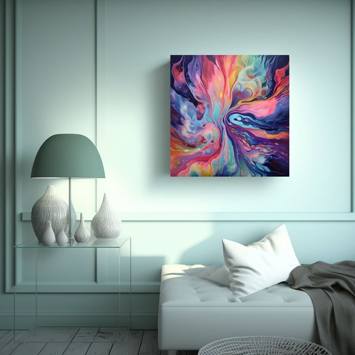 GENERICO - Cuadro Diseño Sensibilidad Artística Tryhard 70x70 Cm