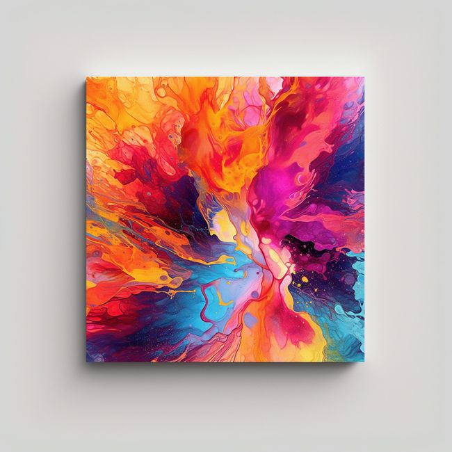 GENERICO - Pinturas Decorativas De Arte Digital Intensas, 90x90 Cm