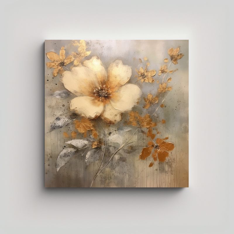 GENERICO - Exposición Arte De Pared Floral Vanguardia: 90x90 Cm