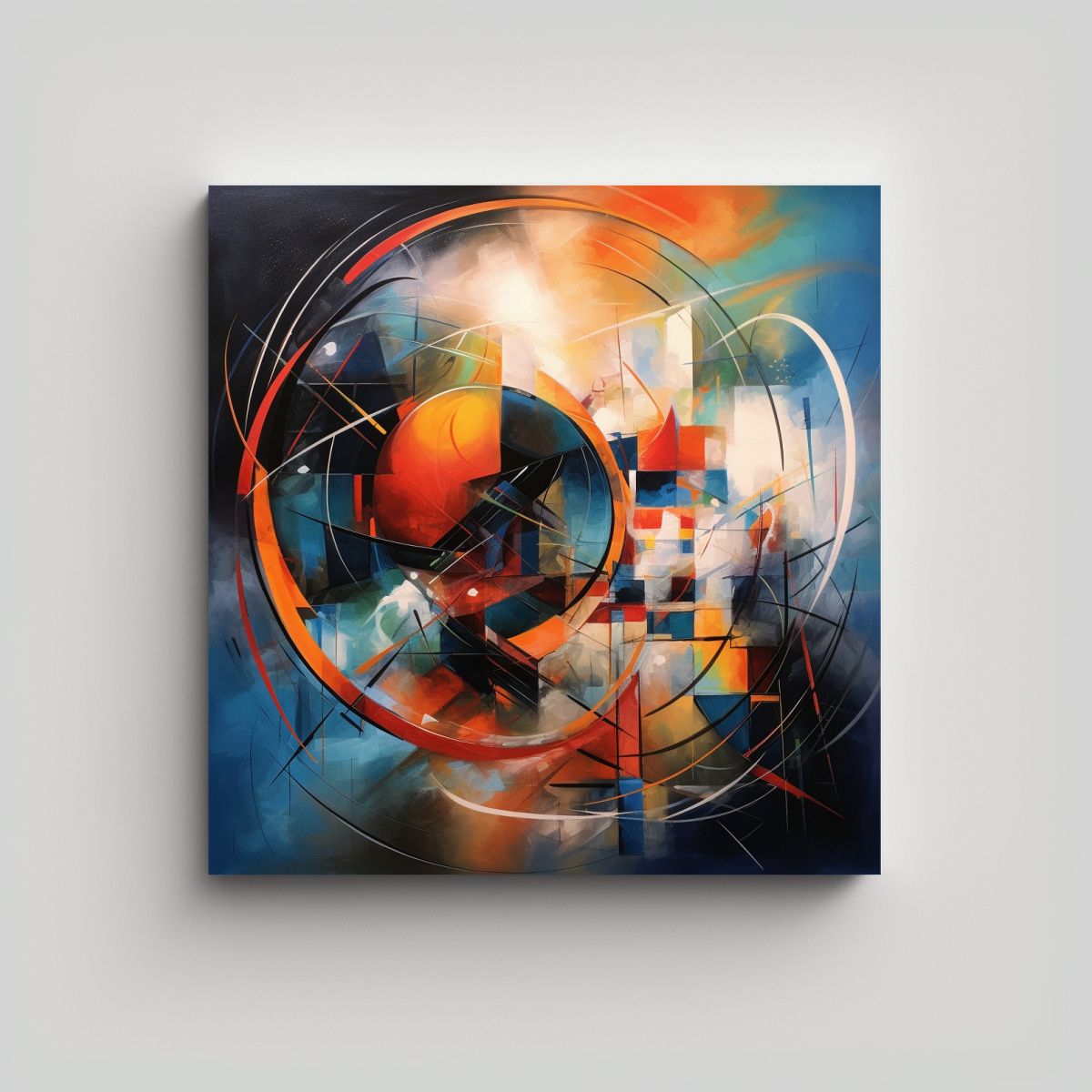 GENERICO - Pintura Decorativa Abstracta Hermosa En Textura 70x70 Cm