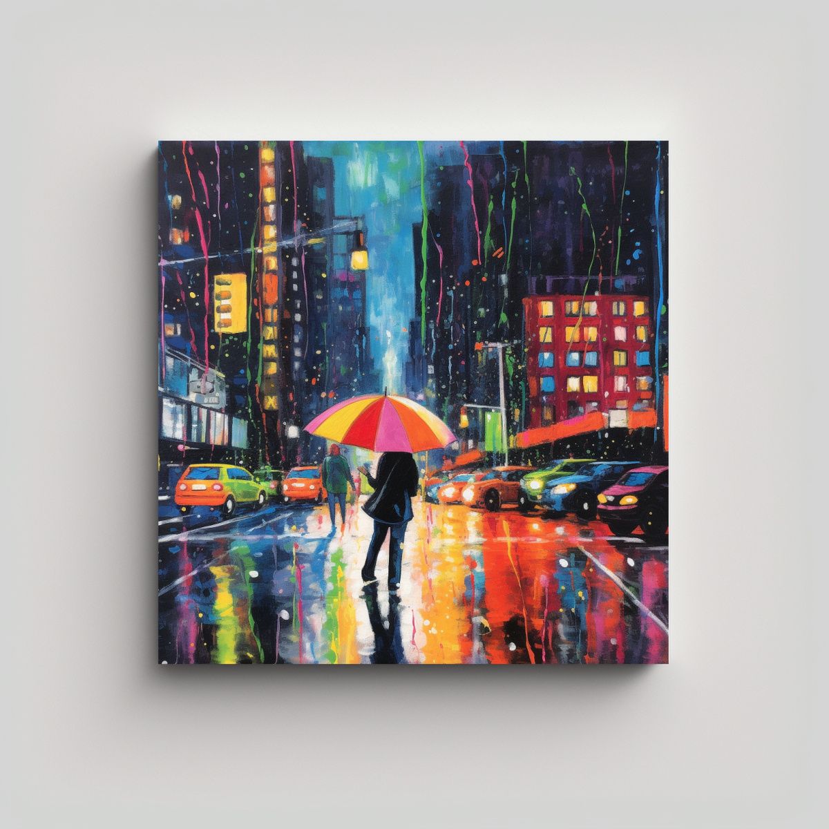 GENERICO - Cuadro Arte De Pared: Mujer Paseando Bajo La 60x60 Cm