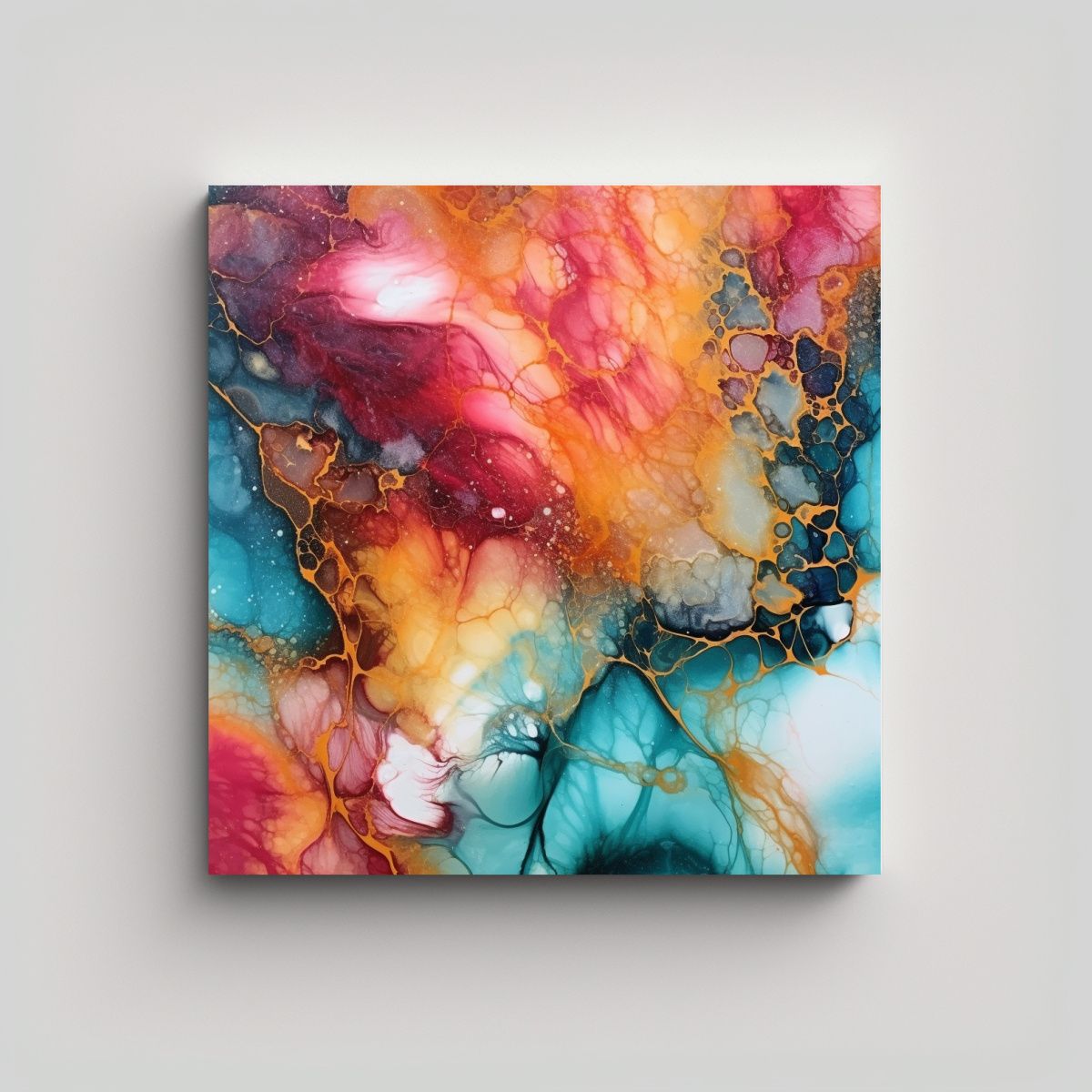 GENERICO - Tela En Bastidor Abstracta Minimalista En 2 70x70 Cm