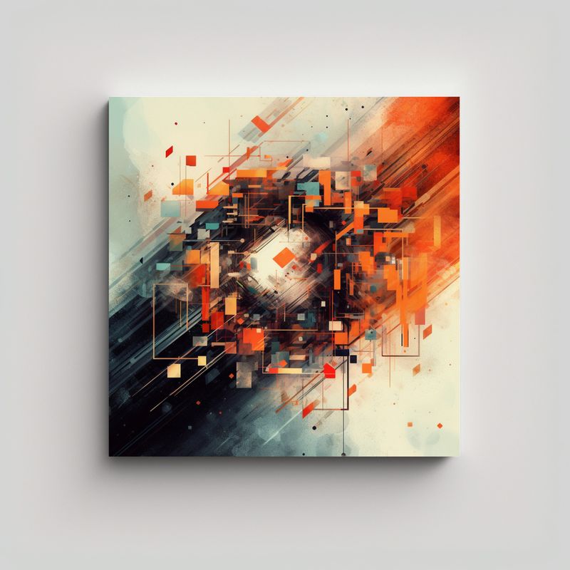 GENERICO - Lienzo Vanguardia Actuales: Creando Una Obra 90x90 Cm