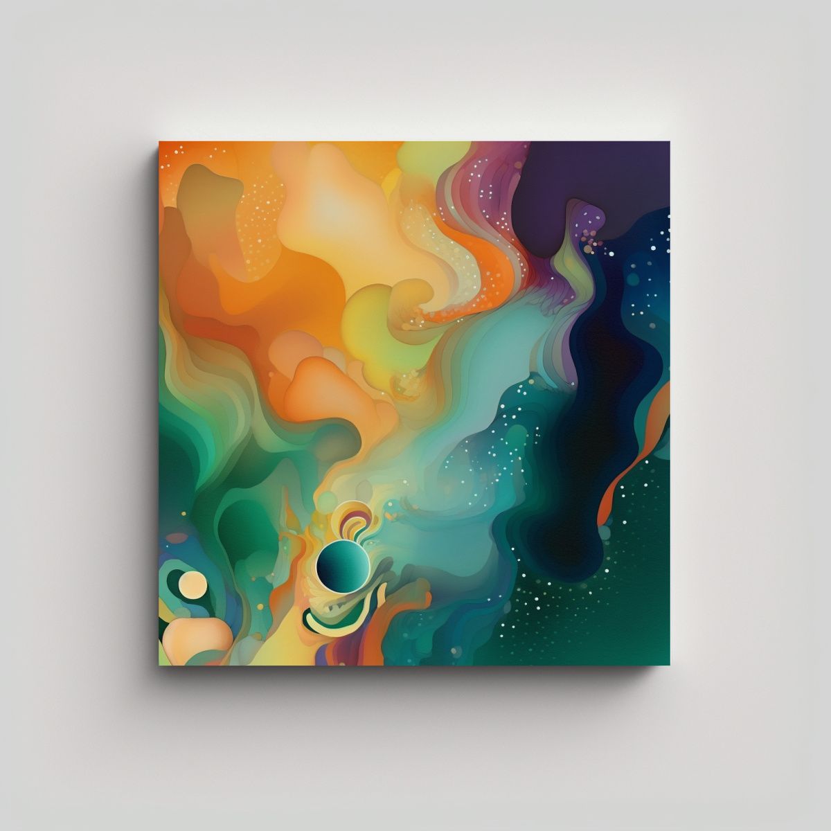 GENERICO - Pintura En Bastidor Inspirado En Una Imagen De 80x80 Cm