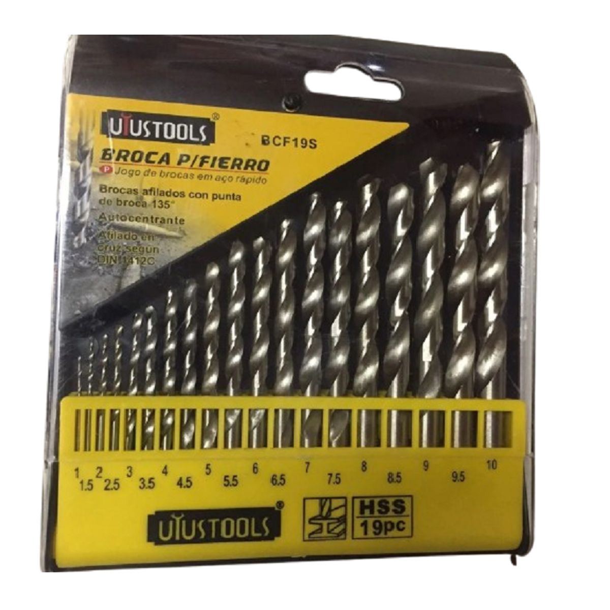 UYUSTOOL - Brocas Para Fierro Uyustools Hss , 19 Pcs.