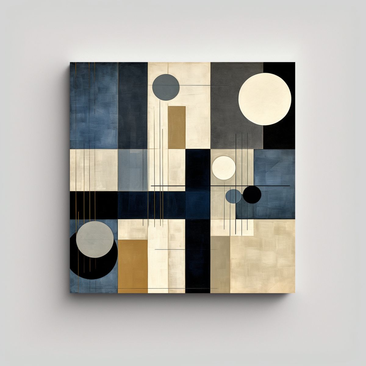 GENERICO - Pinturas Decorativas Abstractas Modernas En Tonos 90x90 Cm