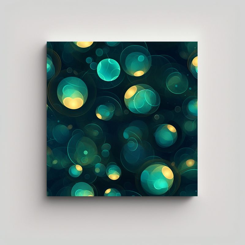 GENERICO - Arte Luminoso Para Decoración: Composición 50x50 Cm