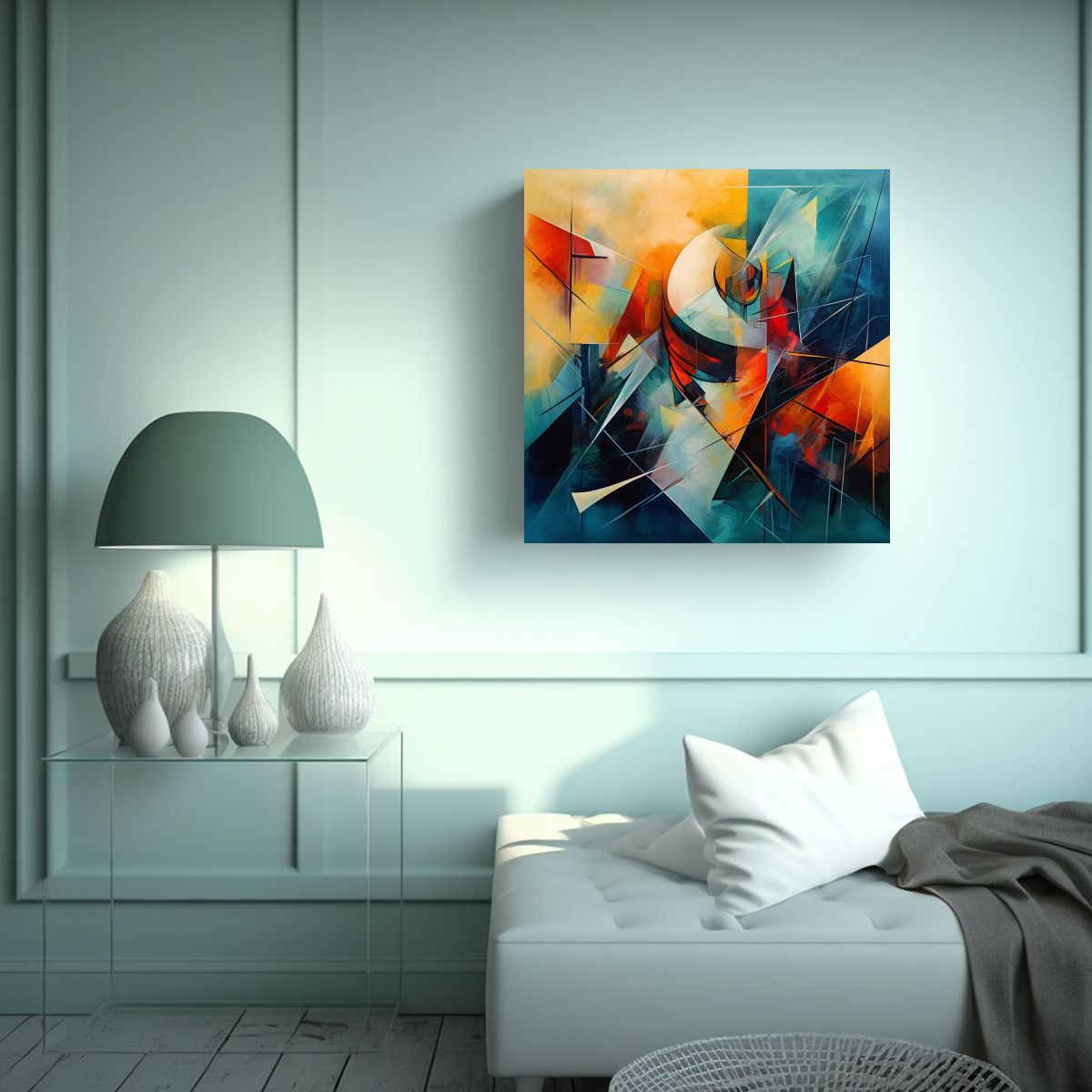 GENERICO - Pinturas Decorativas Abstractas De Serpiente 80x80 Cm