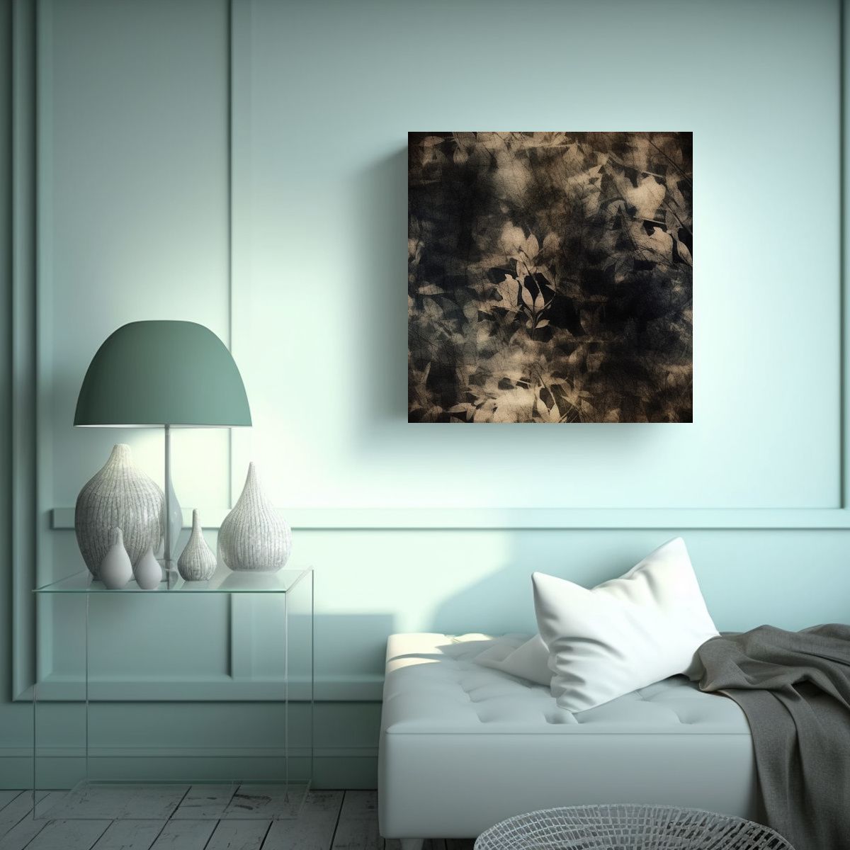 GENERICO - Cuadros De Tela Con Patrón Intenso Y Dark 60x60 Cm