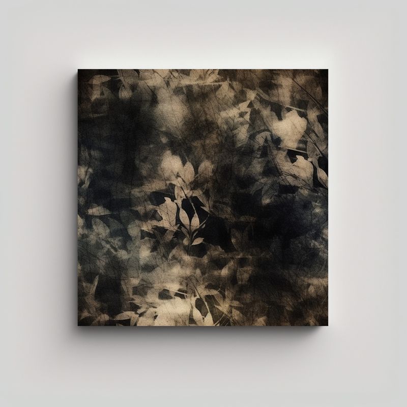 GENERICO - Cuadros De Tela Con Patrón Intenso Y Dark 70x70 Cm