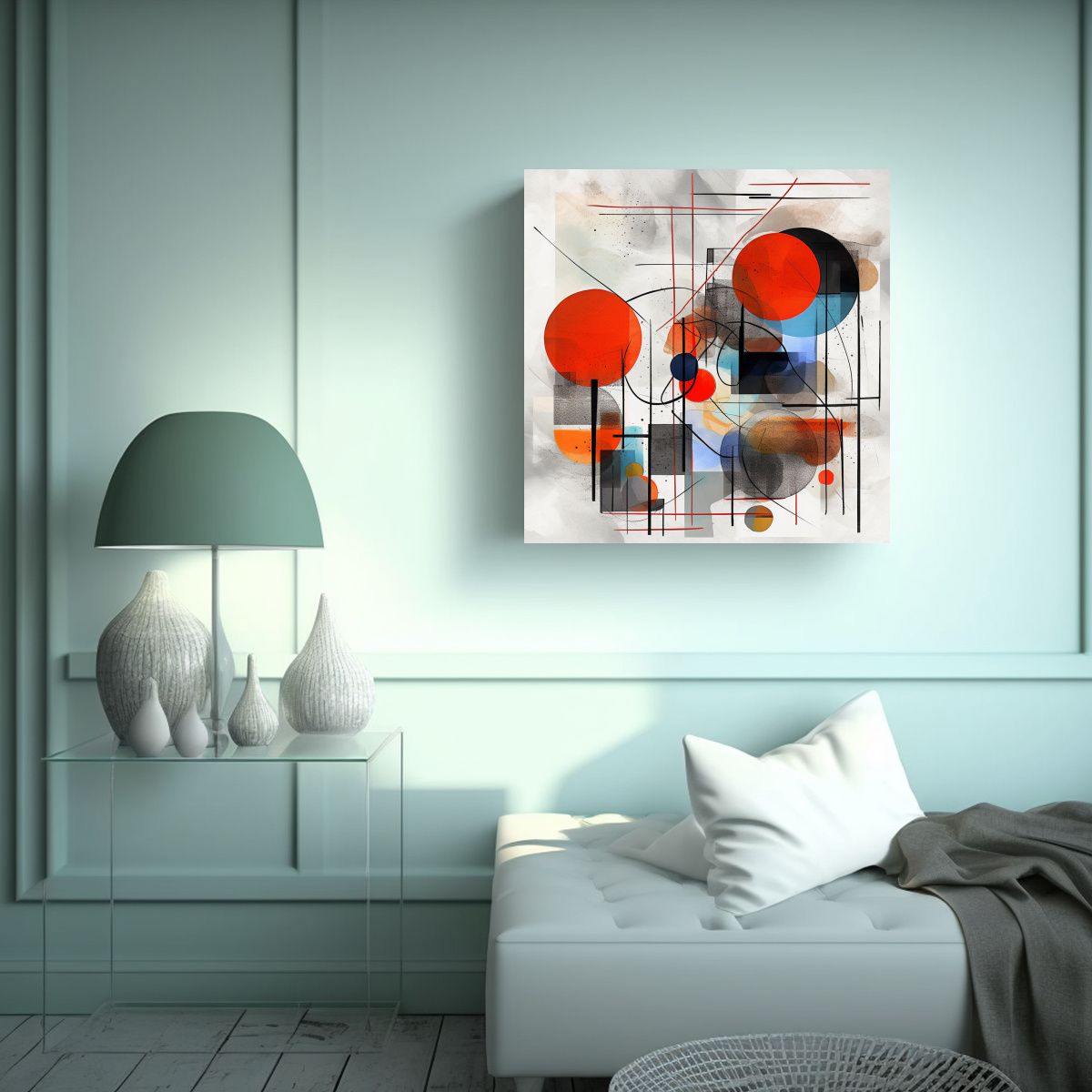 GENERICO - Lienzo Espectacular Hogar Deco Arte Tradicional Y 50x50 Cm
