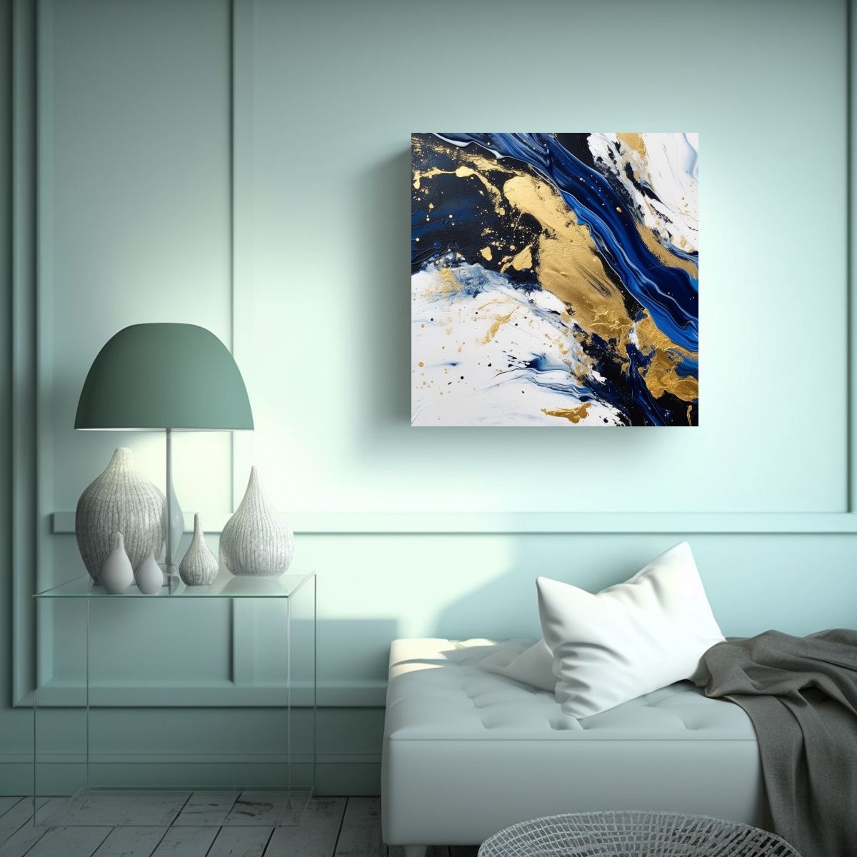 GENERICO - Cuadro Moderno Abstracto Para Habitación En 90x90 Cm