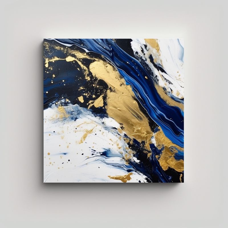 GENERICO - Cuadro Moderno Abstracto Para Habitación En 80x80 Cm