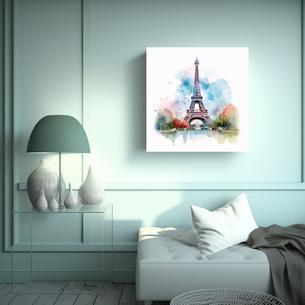GENERICO - Cuadro Creativa Unica De La Torre Eiffel Estilo 60x60 Cm