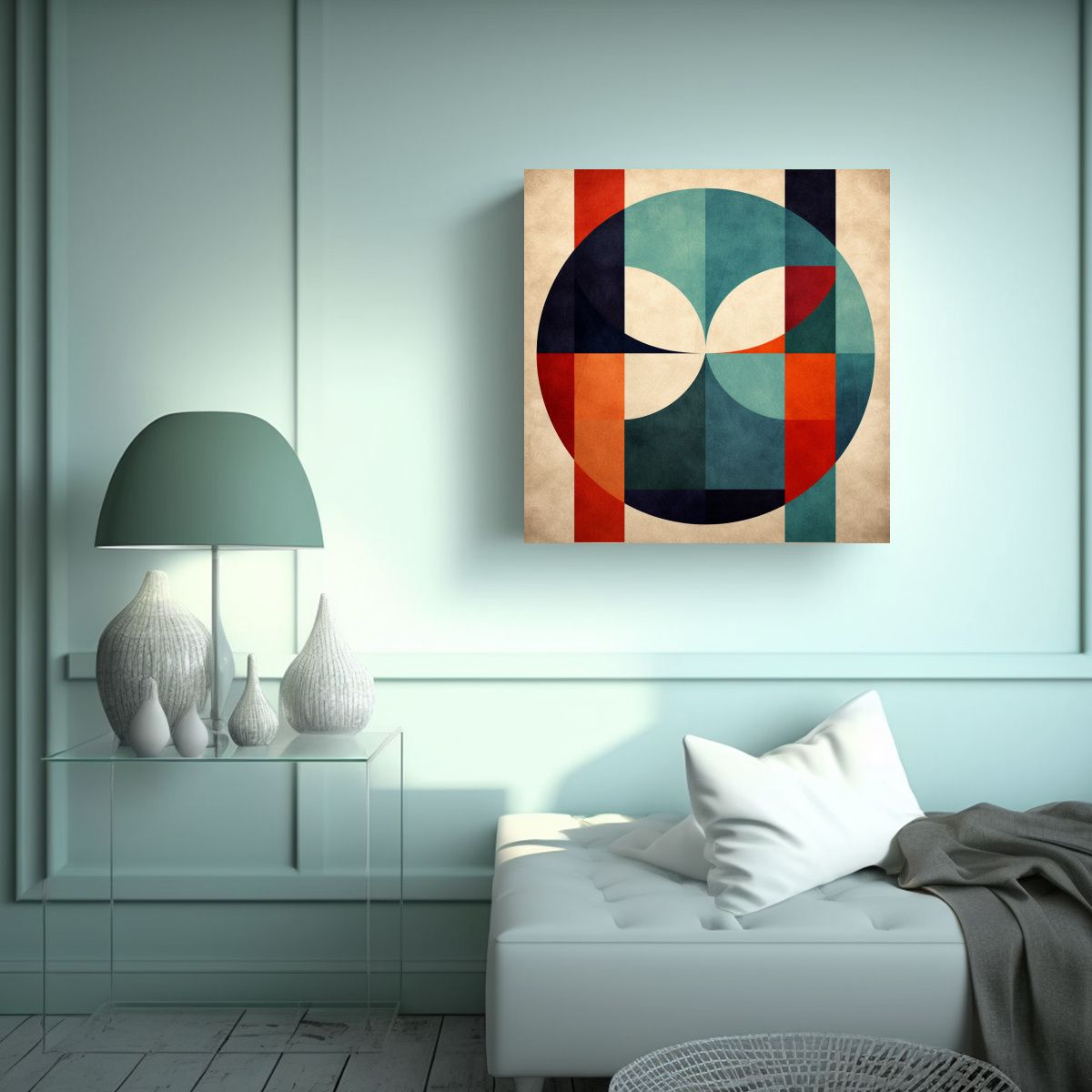 GENERICO - Cuadro Moderno Minimalista Para Sala Con 80x80 Cm