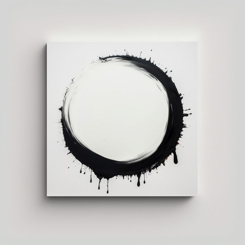 GENERICO - Cuadro Minimalista Pintura Lienzo Fotografía 50x50 Cm