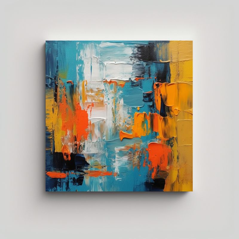 GENERICO - Pintura Decorativa De Composición Fantástica 80x80 Cm