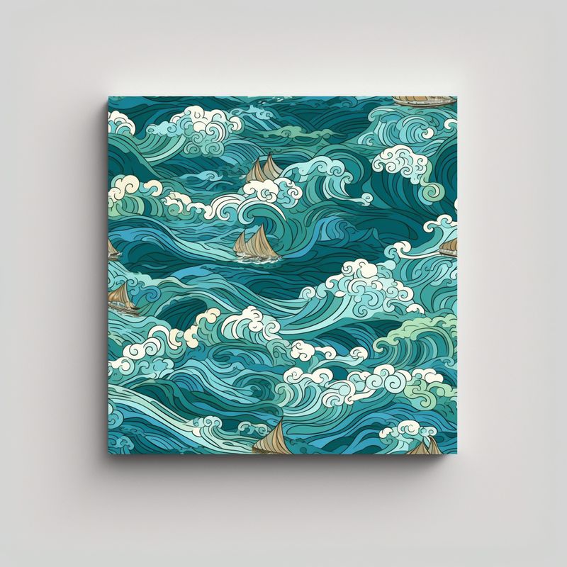 GENERICO - Pintura Decorativa Moderna Estilo Lienzo De Tela 80x80 Cm