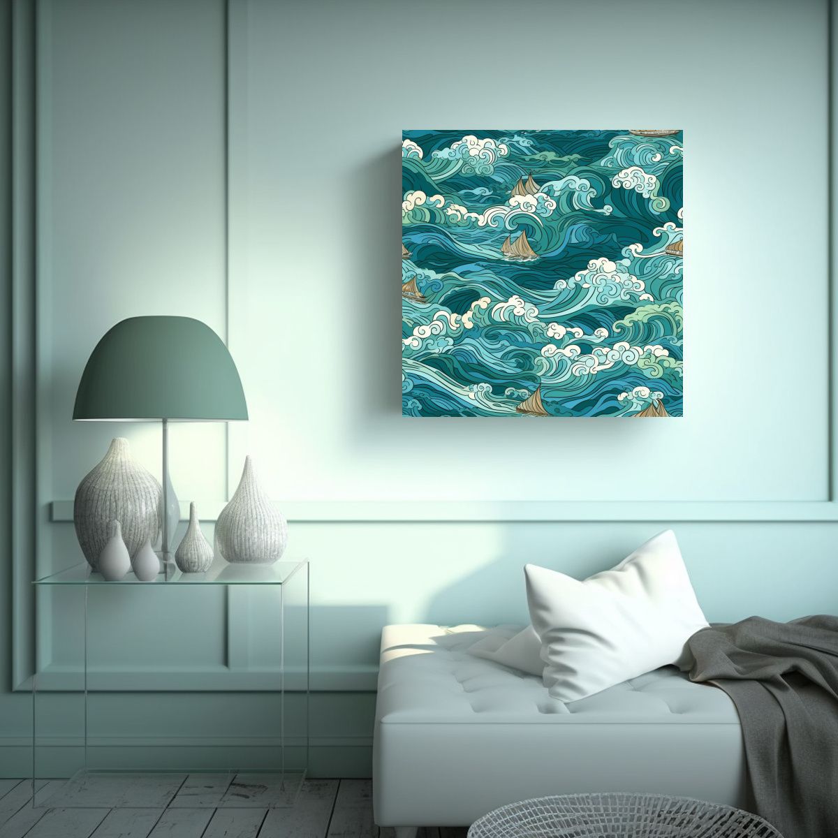 GENERICO - Pintura Decorativa Moderna Estilo Lienzo De Tela 60x60 Cm