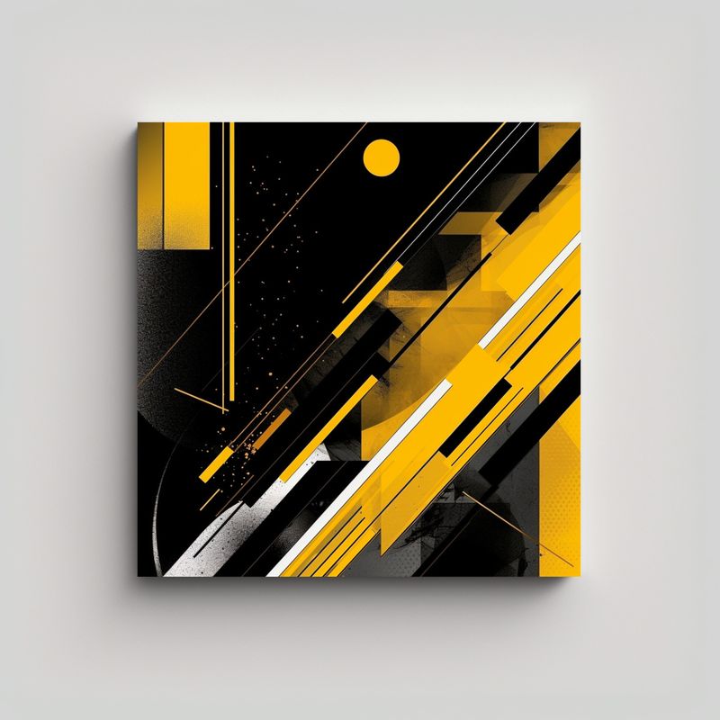 GENERICO - Cuadro Tela Sublimada De Impacto Visual Con Fondo 90x90 Cm